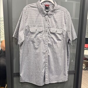Gerry Weber Men's Striped Gray Button Down Shirt